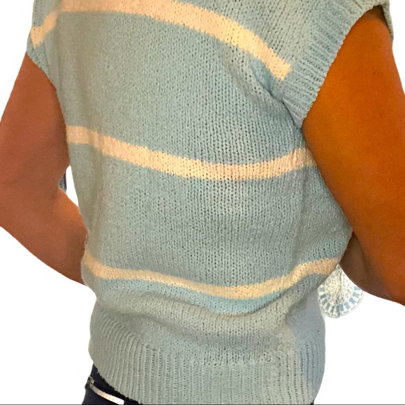 Vintage Coral Bay Sweater 90s Blue Shells - Picture 5 of 5